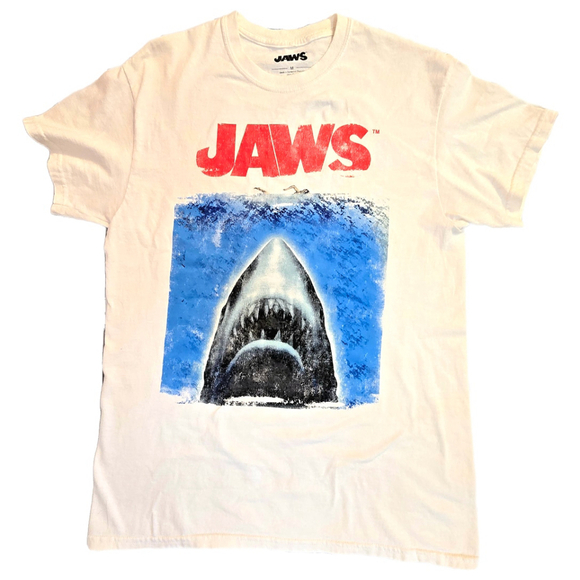 Universal City Studios Other - JAWS Movie Shark Graphic T-Shirt Men’s Medium White Universal City Studios Tee